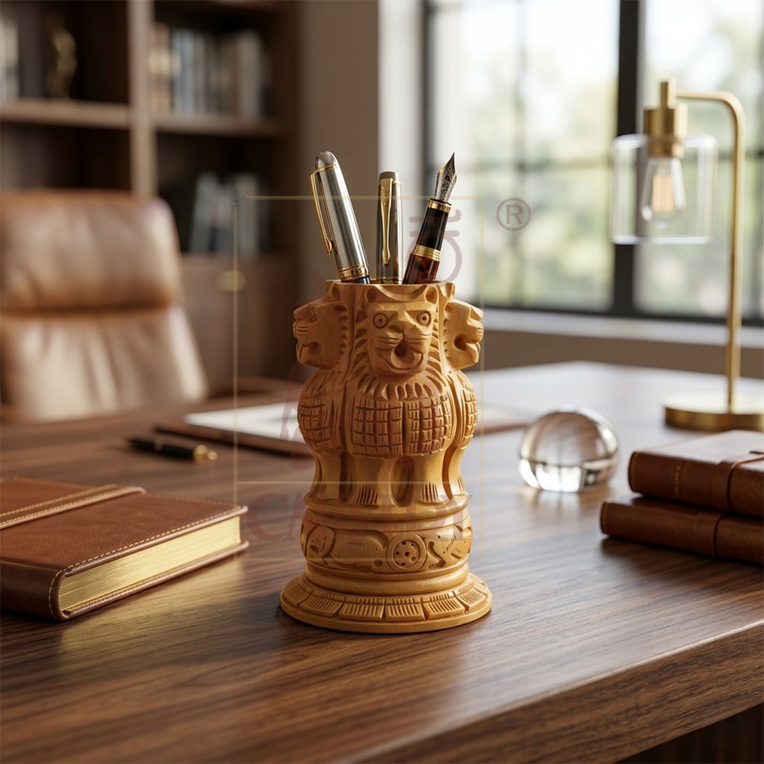 Ashoka Pen Stand 4"