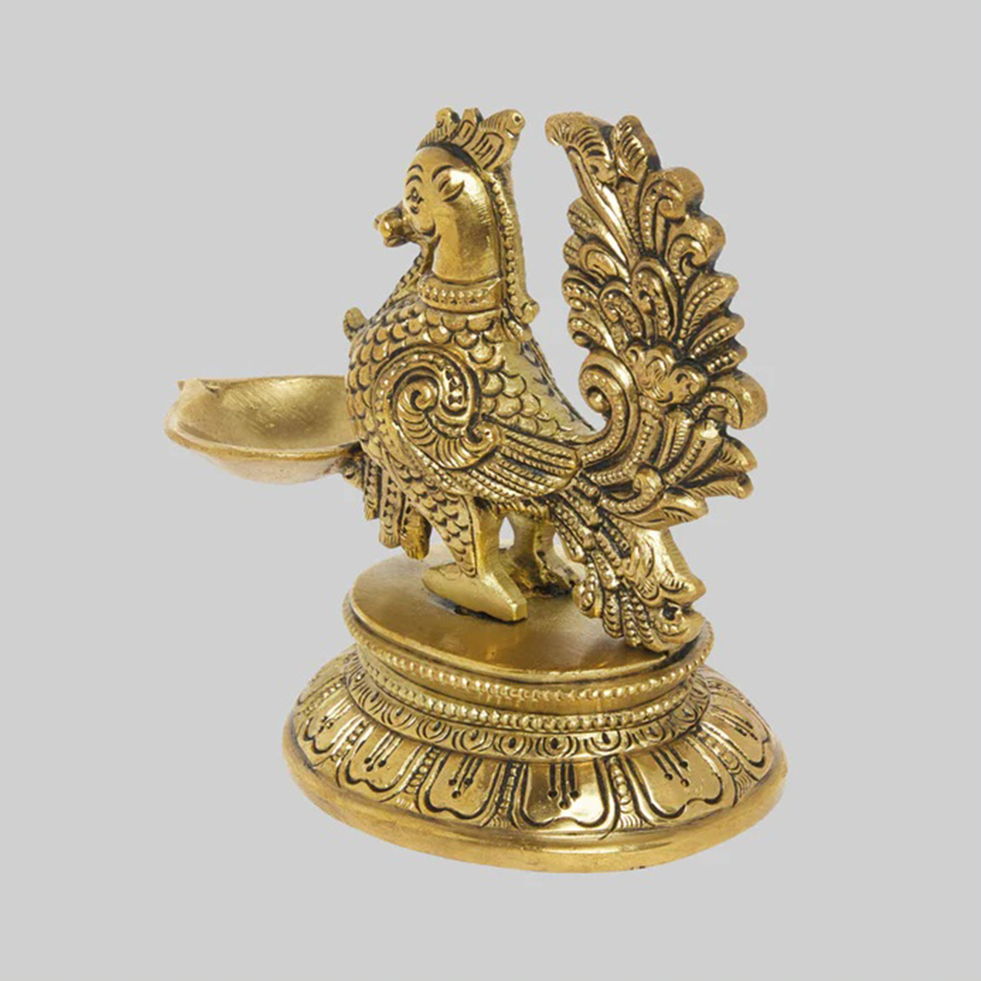 Brass Annam Deepak Small 5 in
