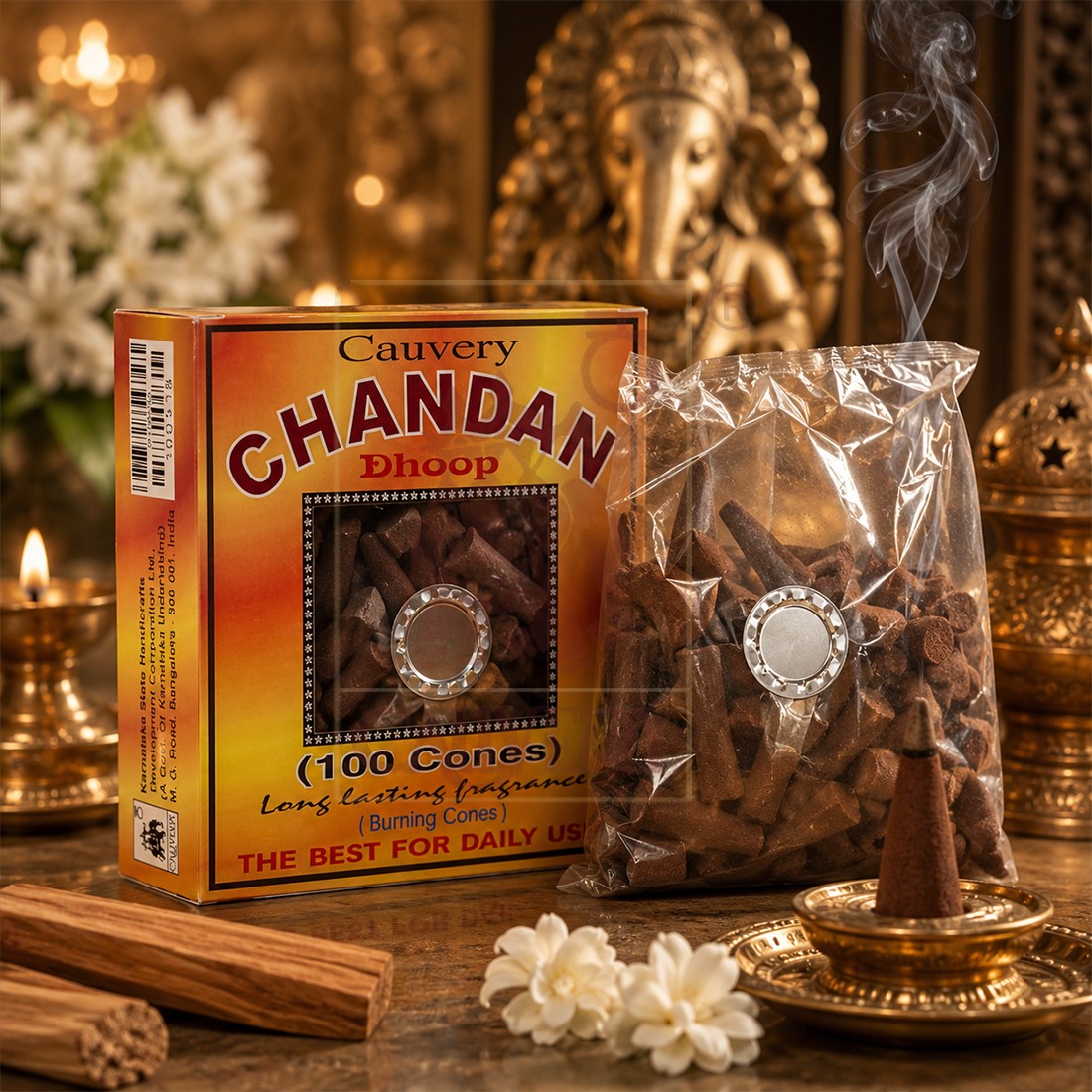Cauvery Chandan Dhoop (100 cones)