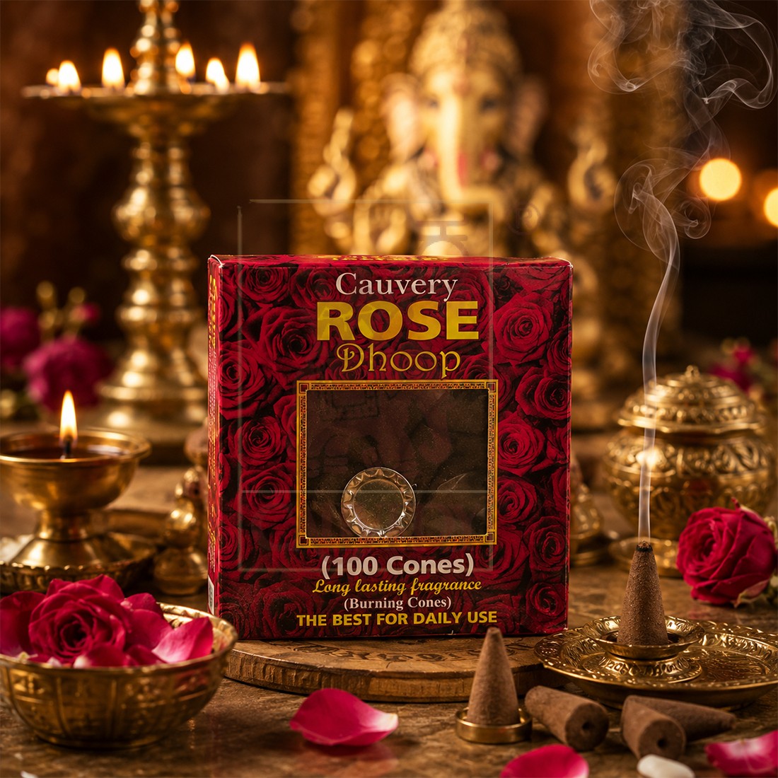 Cauvery Rose Dhoop (100 cones)