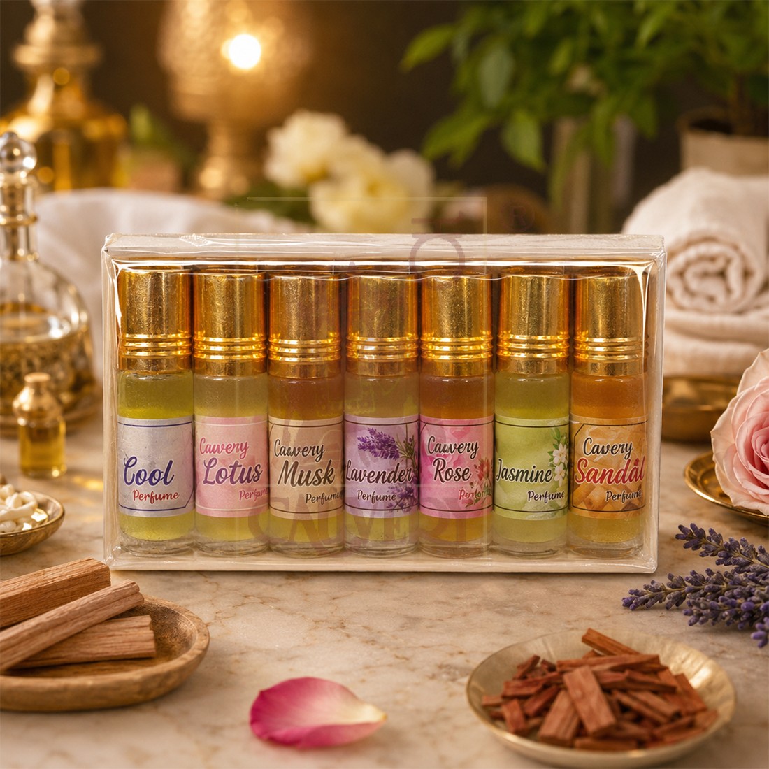 Gift Pack Hanky Perfumes & Fabric Perfumes (7 pieces)