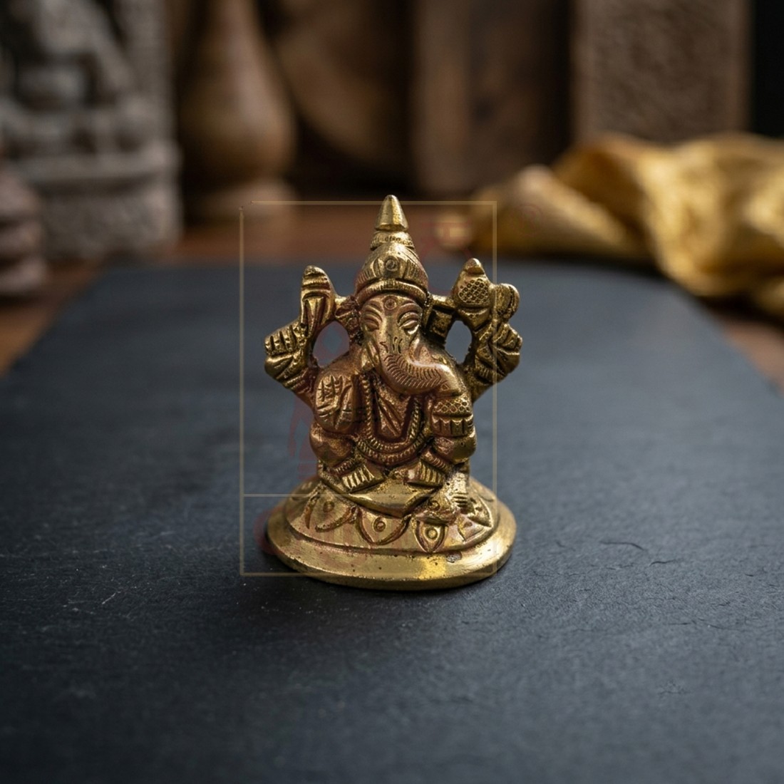 Brass Ganesha 2"