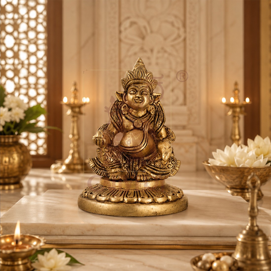 Brass Kuber Sitting 4.8"