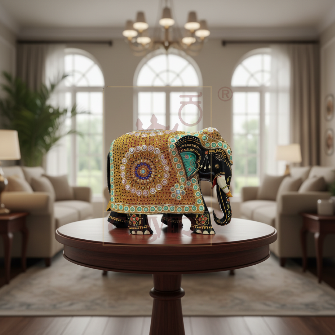 Moti Elephant Painted SPL 8"