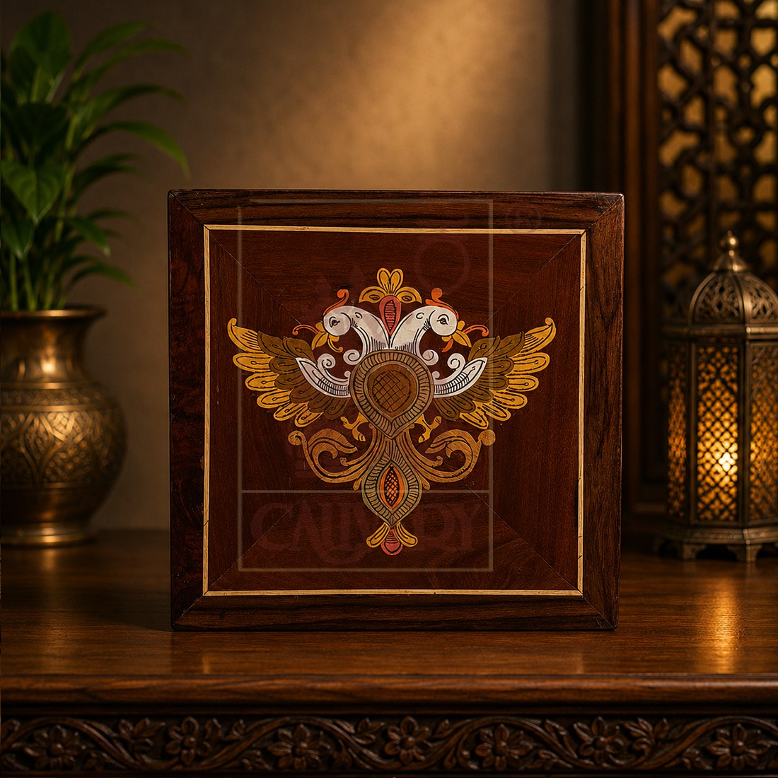 Rosewood Wall Panel - Gandaberunda 12