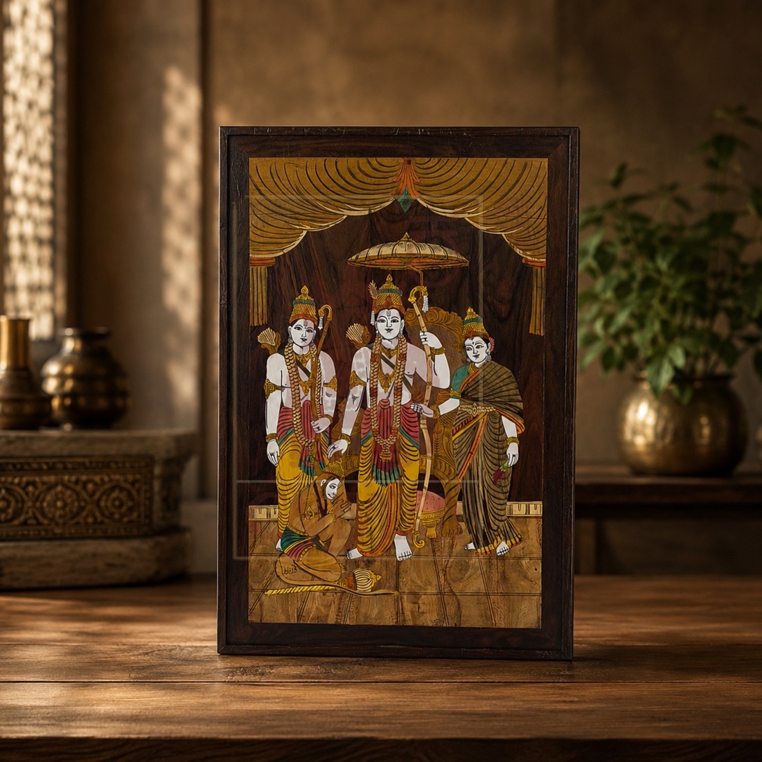 Rosewood Wall Panel - Ram Darbar 24
