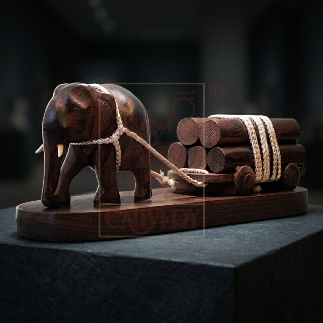 Rosewood Special Log Elephant 2" 