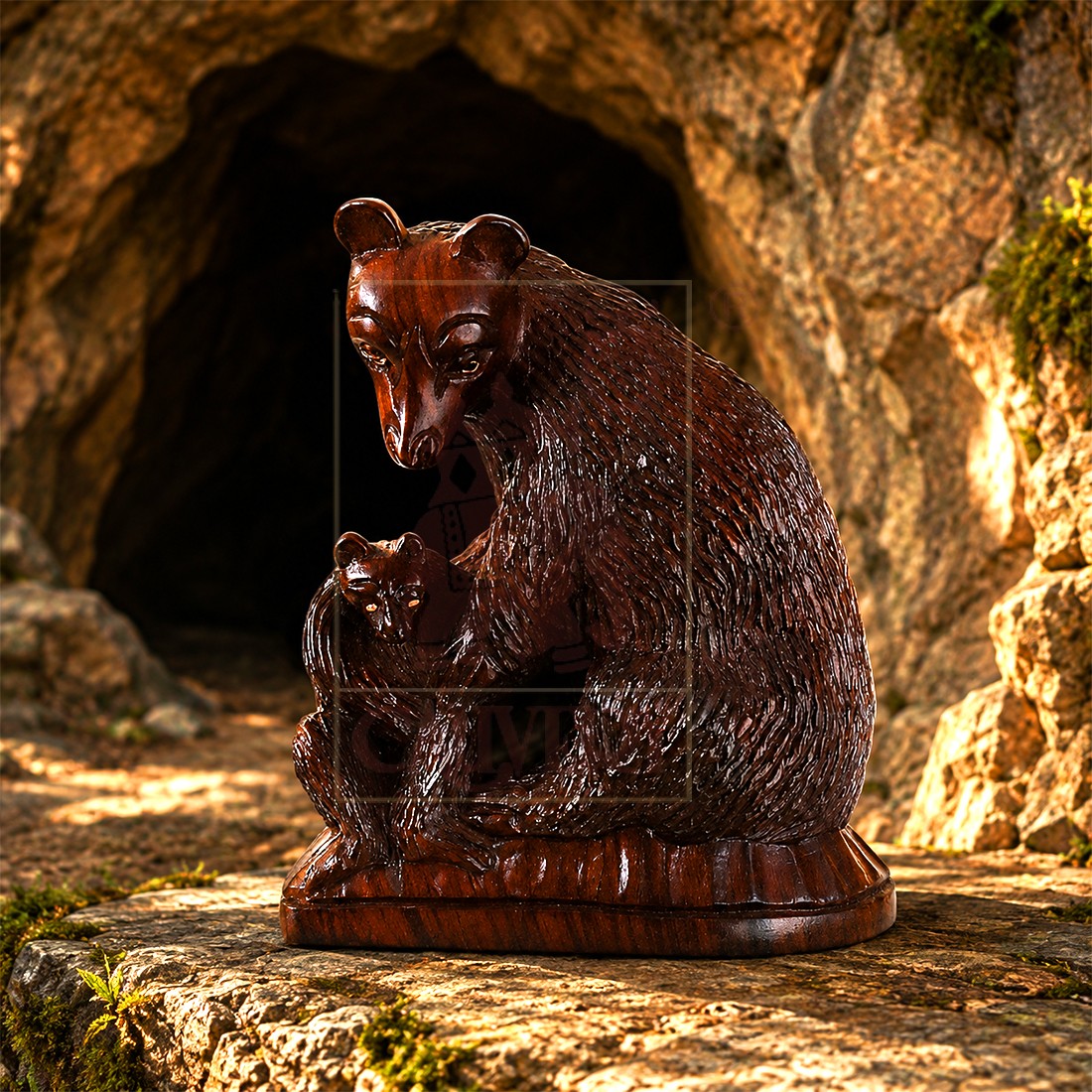 Rosewood Bear & Cub 6"