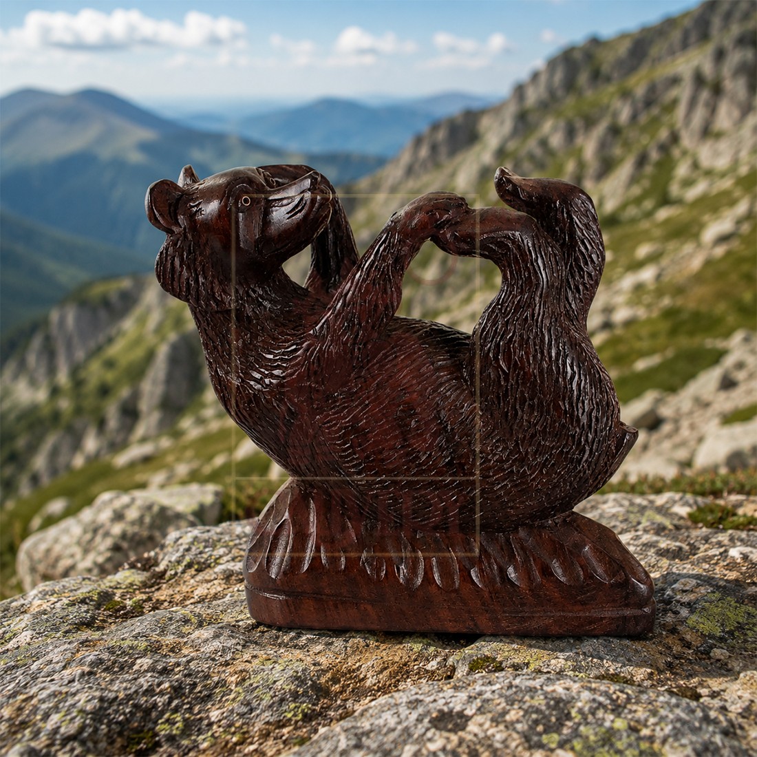 Rosewood Bear In Cradle Pose 8"