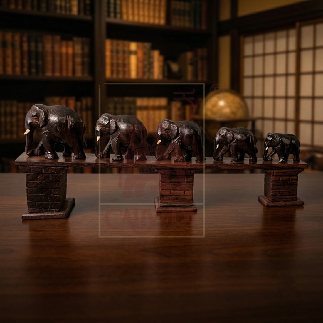 Rosewood Bridge Elephant 2" to 1"