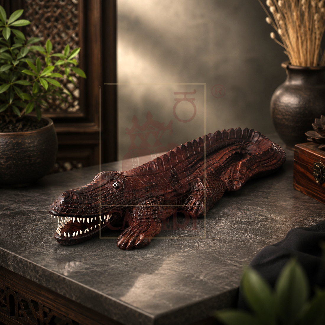 Rosewood Crocodile 15"