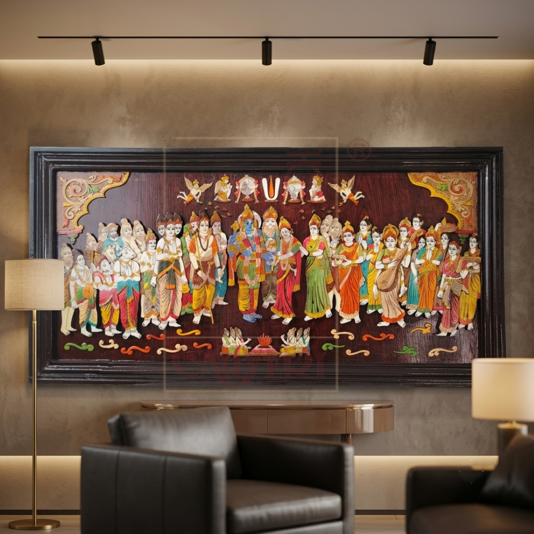 Rosewood Inlay 3D Panel Special Srinivasa Kalyana 24