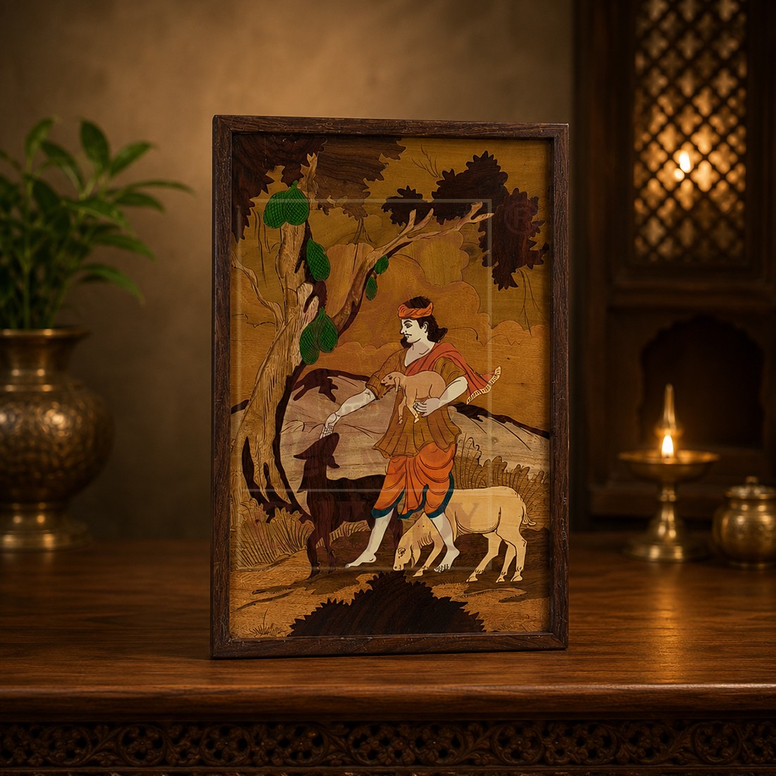 Rosewood Wall Frame - Shepherd 2 (13