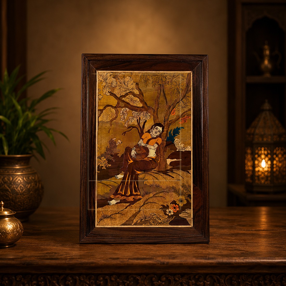 Rosewood Wall Frame - Lady 13
