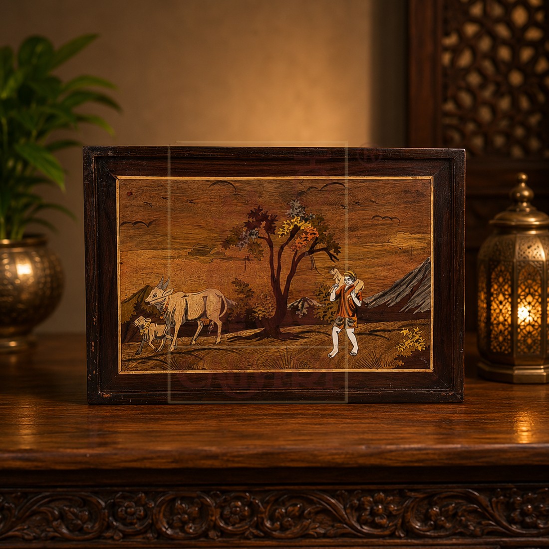 Rosewood Wall Frame - Shepherd 1 (13