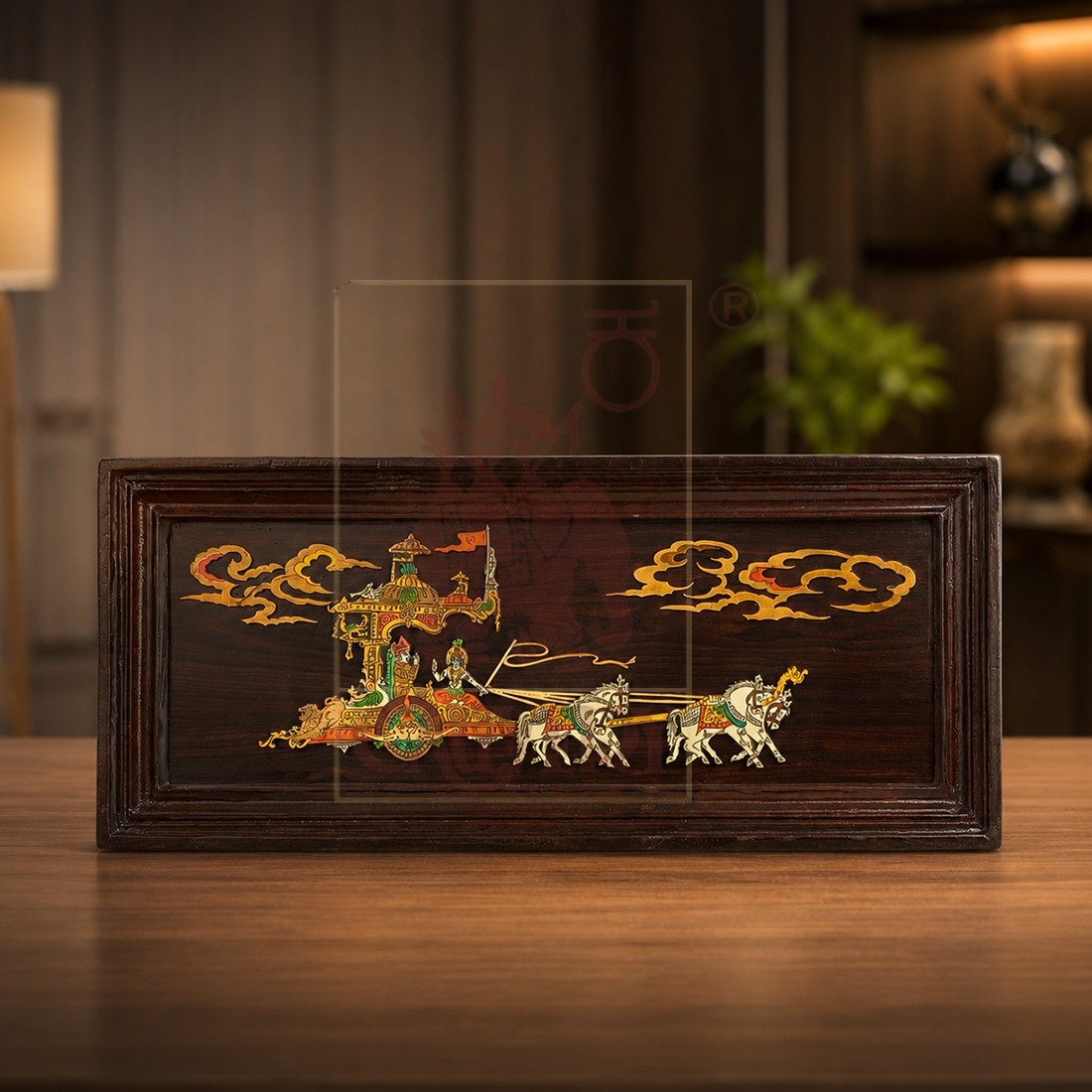 Rosewood Double Beeding Wall Frame Geethopadesha 29