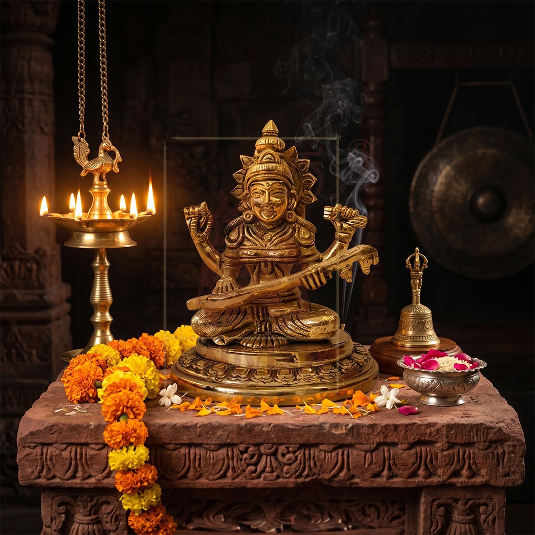 Brass Saraswathi 5