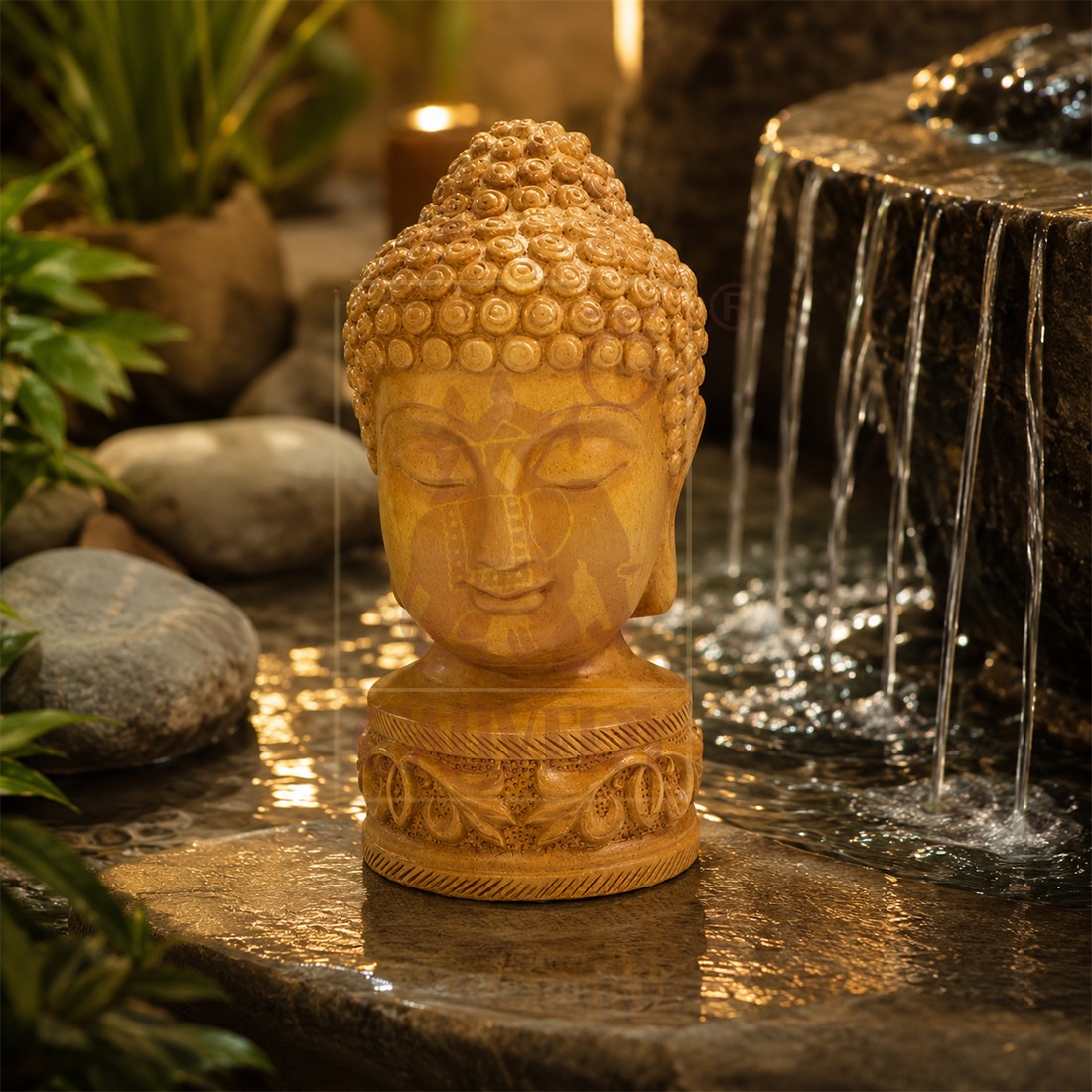 Buddha Head 4"