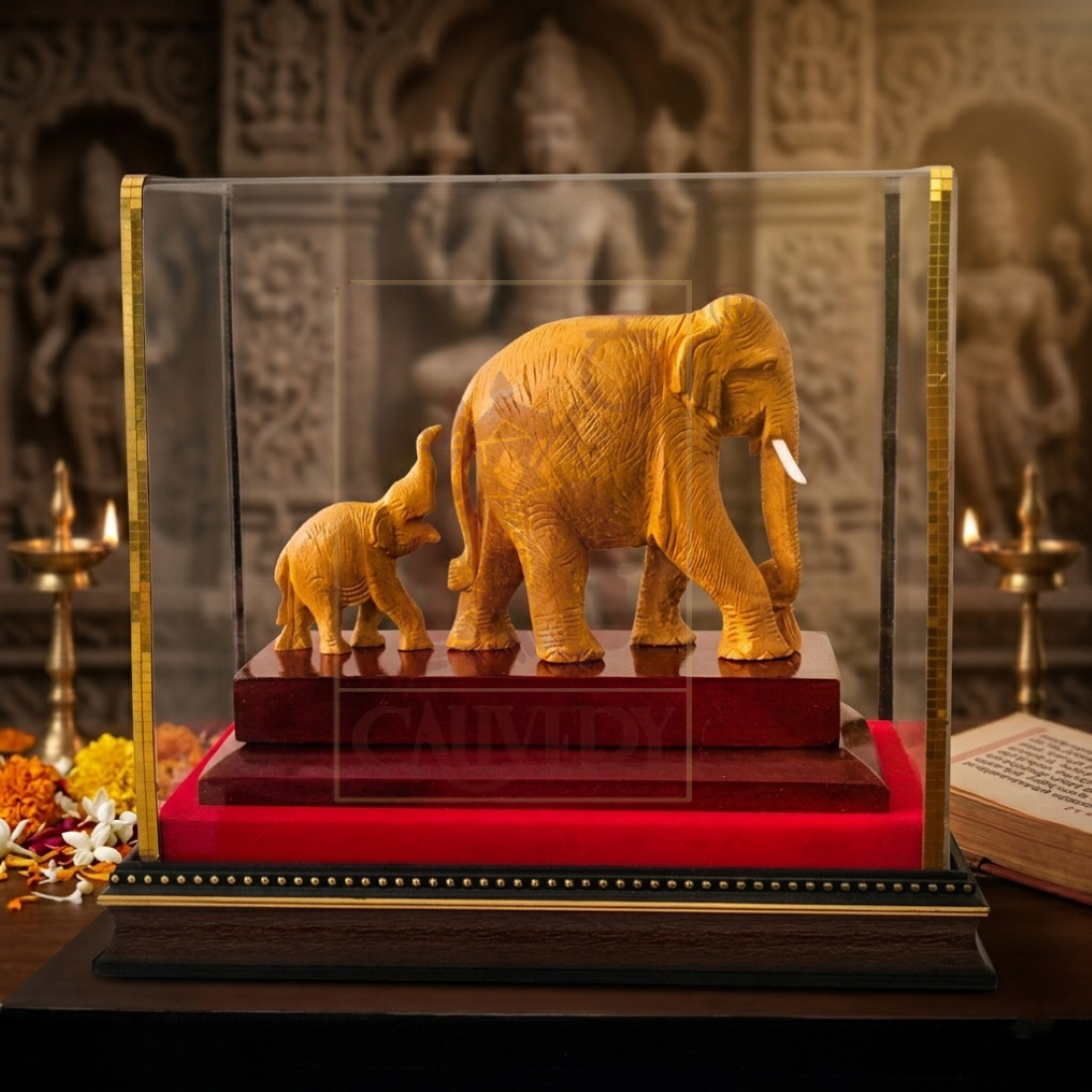 SW Elephant Family Special Carving 5"