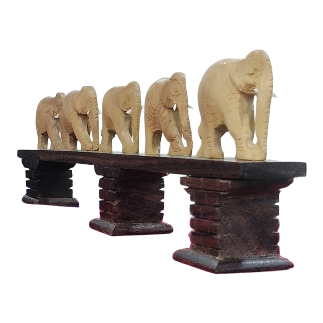 SW01397 SW 5 Elephant Bridge Set (Carved) 1.5